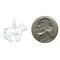 Sterling Silver Wolf Charm Pendant Animal Jewelry 18mm x 23mm